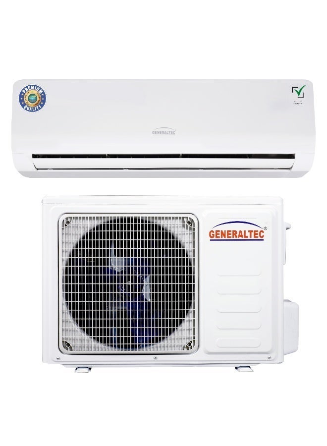 GENERALTEC مكيف هواء جنرالتيك 2.5 طن سبليت – ضاغط دوار T3، تبريد سريع، دوران 4 اتجاهات، زعانف ذهبية، تحكم عن بعد، كفاءة في استهلاك الطاقة، ضجيج منخفض | نموذج GSAC31NS | ضمان سنة واحدة و 5 سنوات للضاغط - Image 1